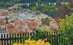 Blick über Krems mit Gartenpavillon